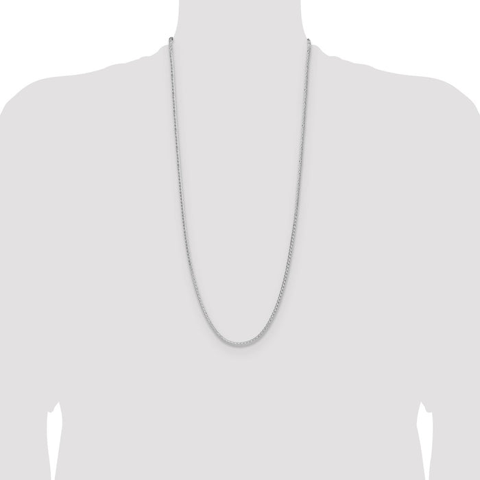 Designer 2.5mm Sterling Silver Double Spiga Chain - Stylish & Affordable-4