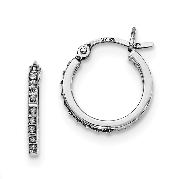 Exclusive Diamond Fascination Set: 3-Piece Oval & Round Earrings in Sterling Silver-4