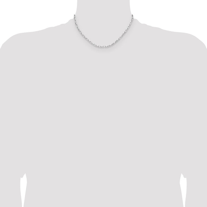 Exclusive 3.15mm Sterling Silver Double Curb Forzantine Chain - Stylish Value-4