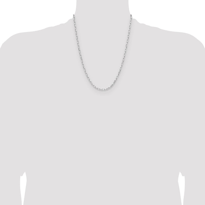 Buy Stylish 3.15mm Sterling Silver Double Curb Forzantine Chain - Luxury Value!-4