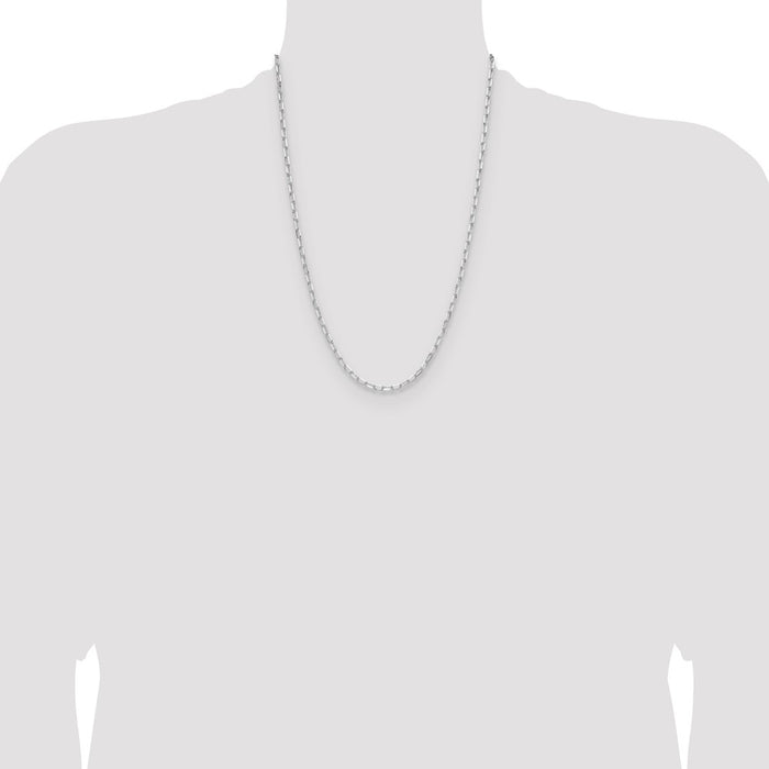 Buy Exclusive 3.15mm Sterling Silver Double Curb Forzantine Chain - Stylish Value-4