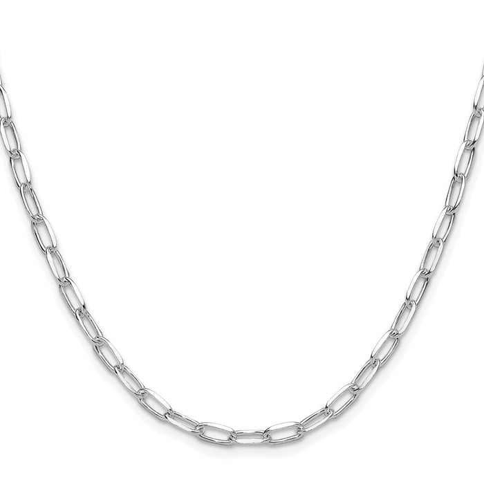 Exclusive Rhodium-Plated Sterling Silver 3.85mm Forzantine Necklace - Stylish Value-2