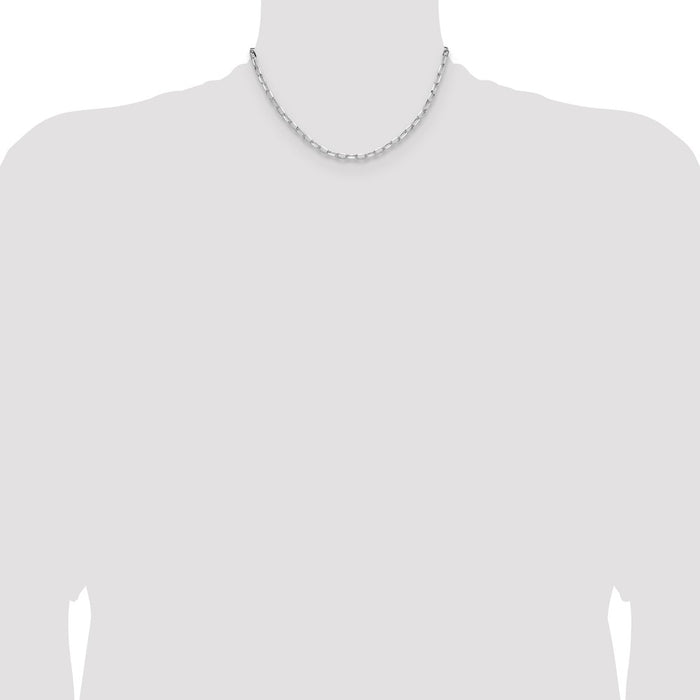 Buy Stylish Rhodium-Plated Sterling Silver 3.85mm Forzantine Necklace-4