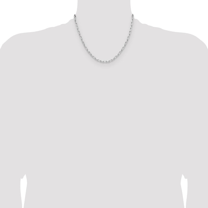 Exclusive Rhodium-Plated Sterling Silver 3.85mm Forzantine Necklace - Stylish Value-4