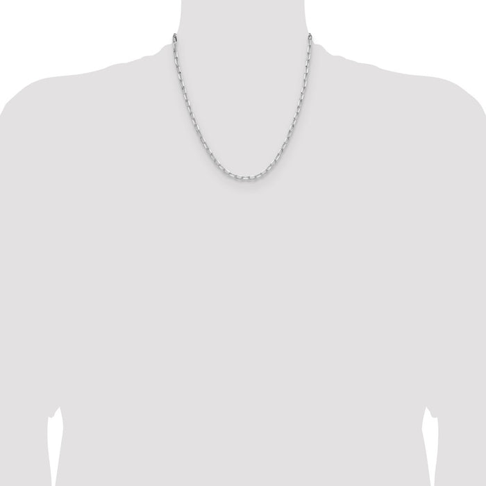 Exclusive Rhodium-Plated Sterling Silver 3.85mm Forzantine Chain - Stylish Value-4