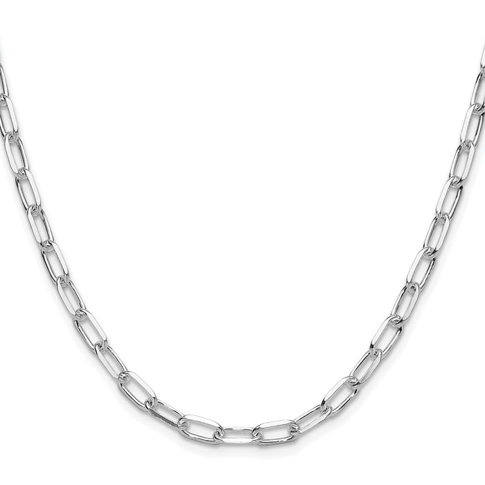 Buy Stylish Rhodium-Plated Sterling Silver 4.65mm Double-Curb Chain - Luxury Value-2