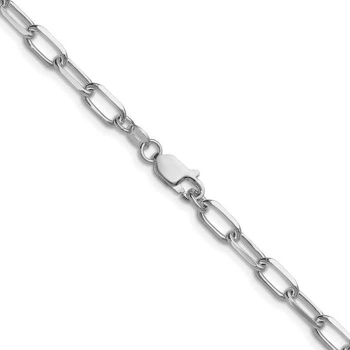 Buy Stylish Rhodium-Plated Sterling Silver 4.65mm Forzantine Chain - Luxury Value-3