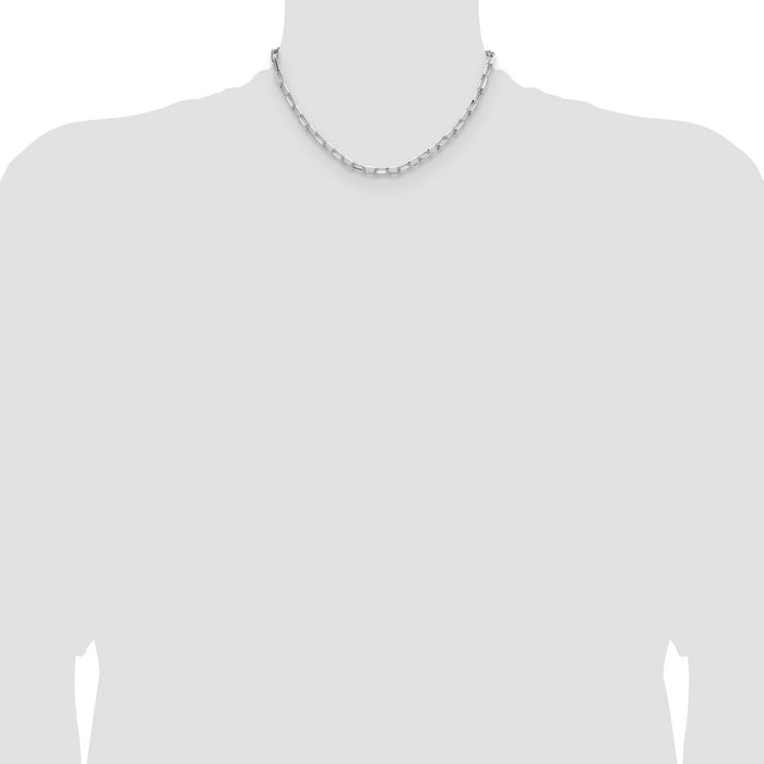 Buy Stylish Rhodium-Plated Sterling Silver 4.65mm Forzantine Chain - Luxury Value-4