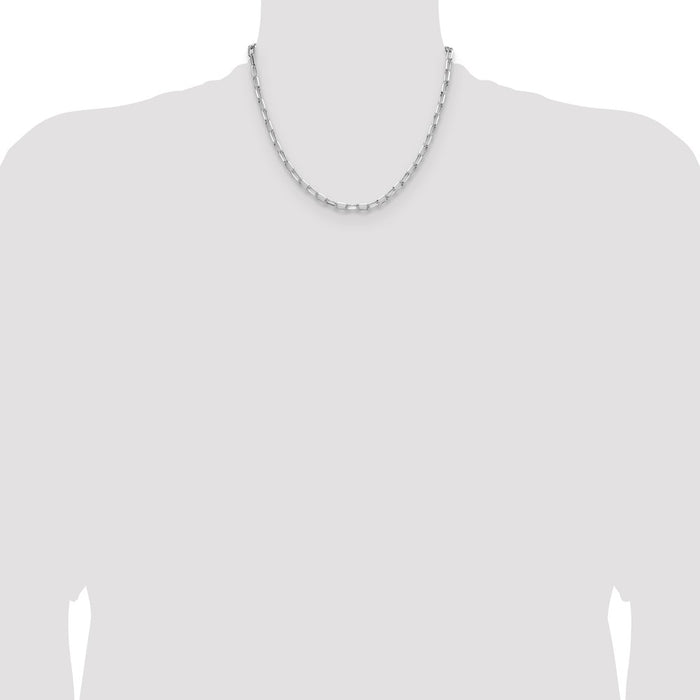 High-Quality Rhodium-Plated Sterling Silver 4.65mm Forzantine Chain - Stylish Value-4