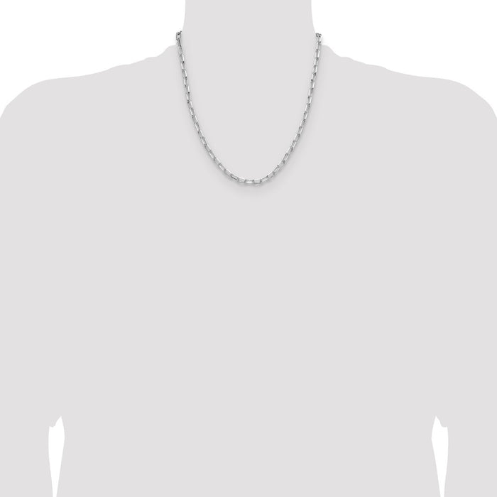 Buy Stylish 4.65mm Rhodium-Plated Sterling Silver Forzantine Chain - Affordable Elegance-4