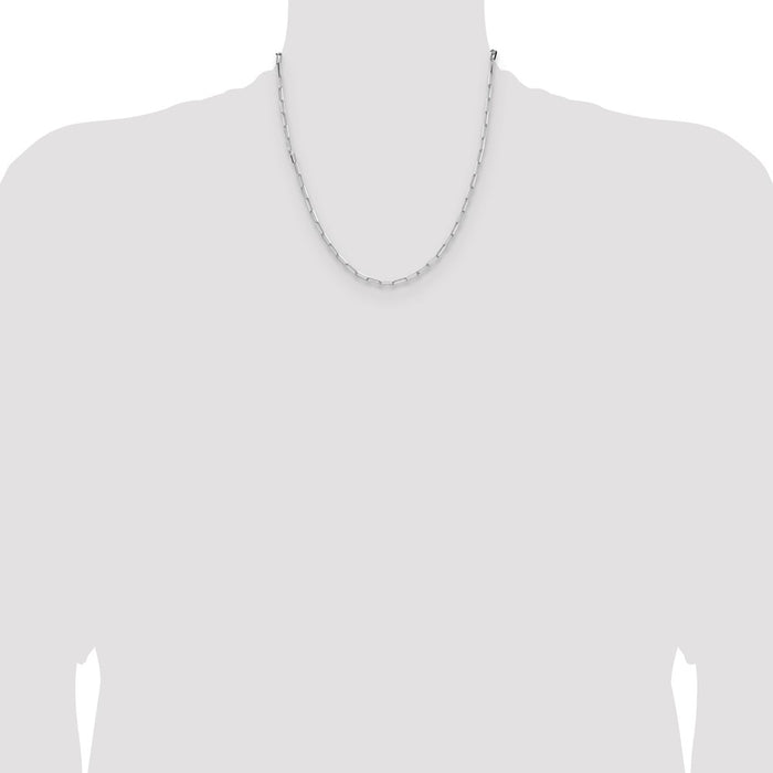 Buy Stylish 3.1mm Sterling Silver Double Link Paperclip Chain - Luxury Value!-4