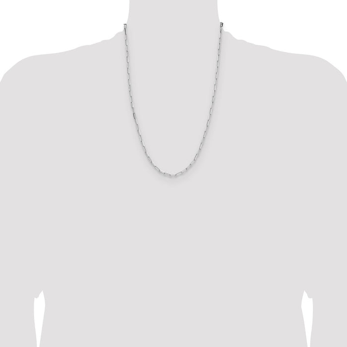 Exclusive 3.1mm Double Link Paperclip Chain in High-Quality Sterling Silver-4