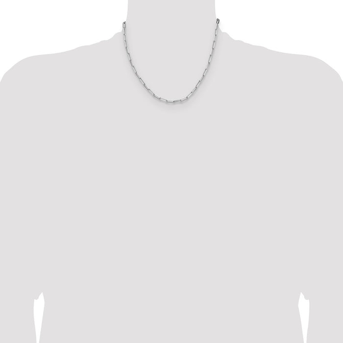 Buy Stylish 3.5mm Double Link Paperclip Chain in High-Quality Sterling Silver-4