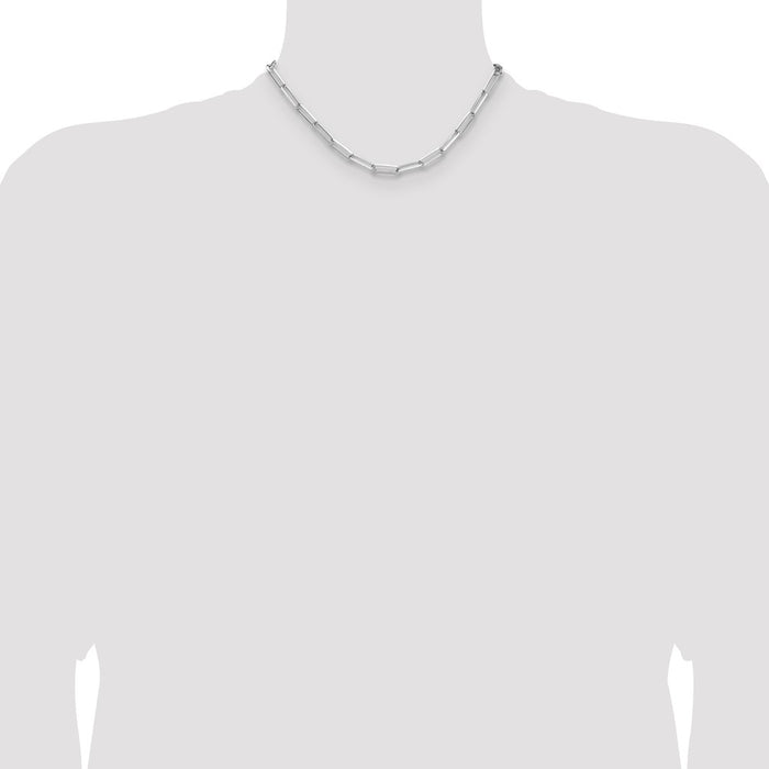 Buy Stylish 4.4mm Sterling Silver Double Link Paperclip Chain - Luxury Value!-4