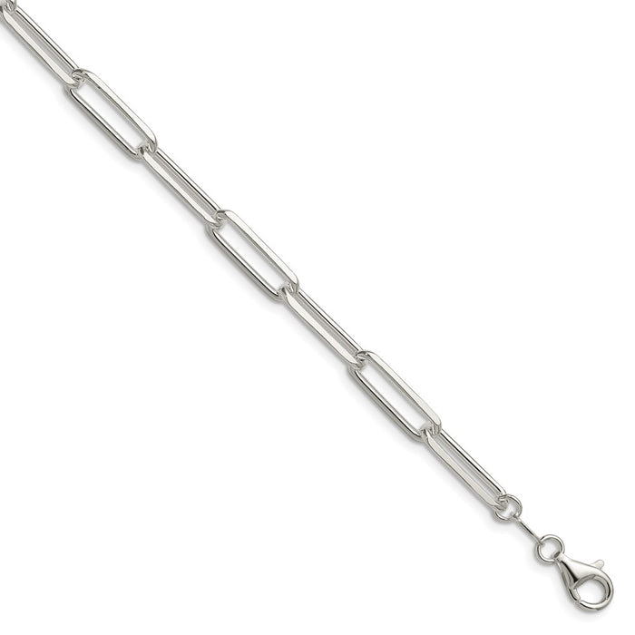 Buy Stylish Sterling Silver 5.5mm Double Link Paperclip Chain - Affordable Luxury-1