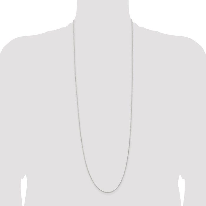 High-Quality 1.3mm Solid Sterling Silver Rope Chain - Stylish & Affordable Option-4