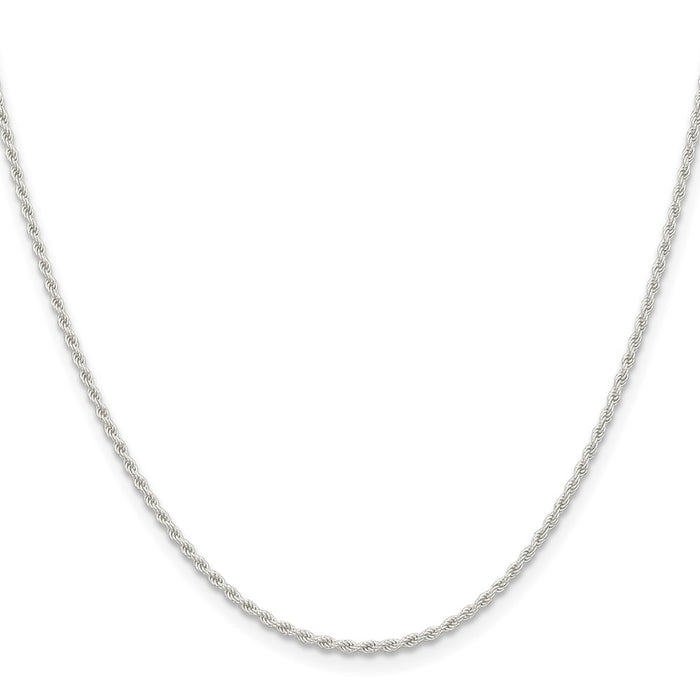 Buy Stylish 1.5mm Solid Sterling Silver Rope Chain - Affordable Luxury Jewelry-2