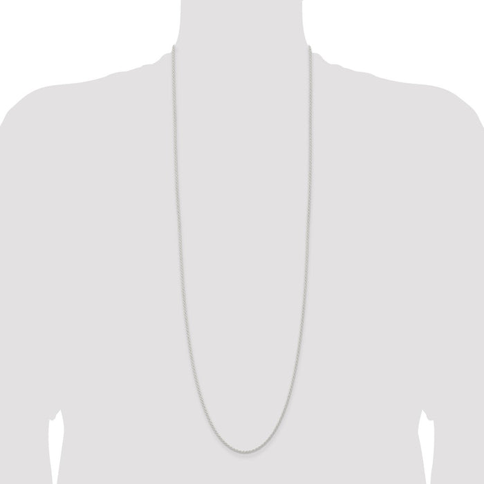 High-Quality 1.8mm Sterling Silver Rope Chain - Stylish & Affordable Price-4