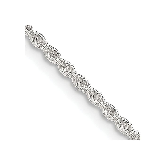 Buy Affordable 1.8mm Solid Sterling Silver Rope Chain - High-Quality Style-1