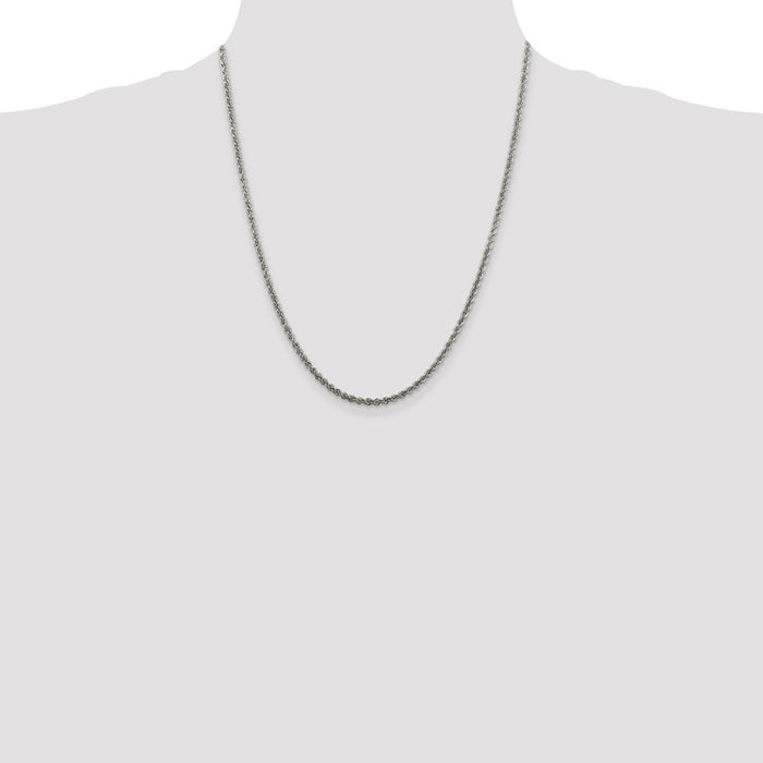 Buy Stylish 2.5mm Sterling Silver Rope Chain - High-Quality Jewelry Value-4