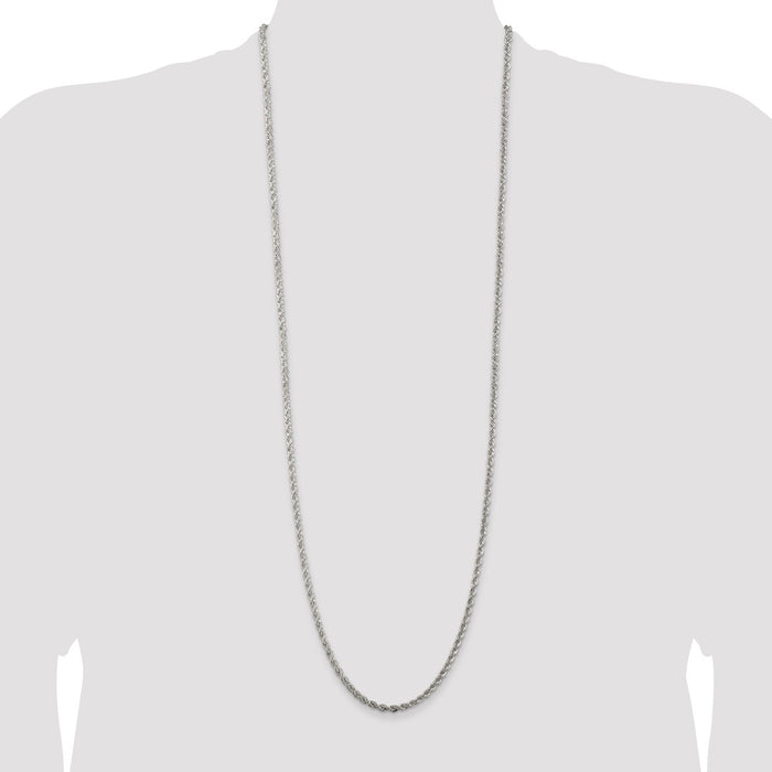 Buy Exclusive 3mm Sterling Silver Rope Chain - Affordable Luxury Jewelry-4