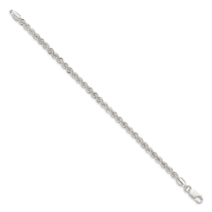 Buy Stylish 4.3mm Solid Sterling Silver Rope Chain - Affordable Luxury Jewelry-2