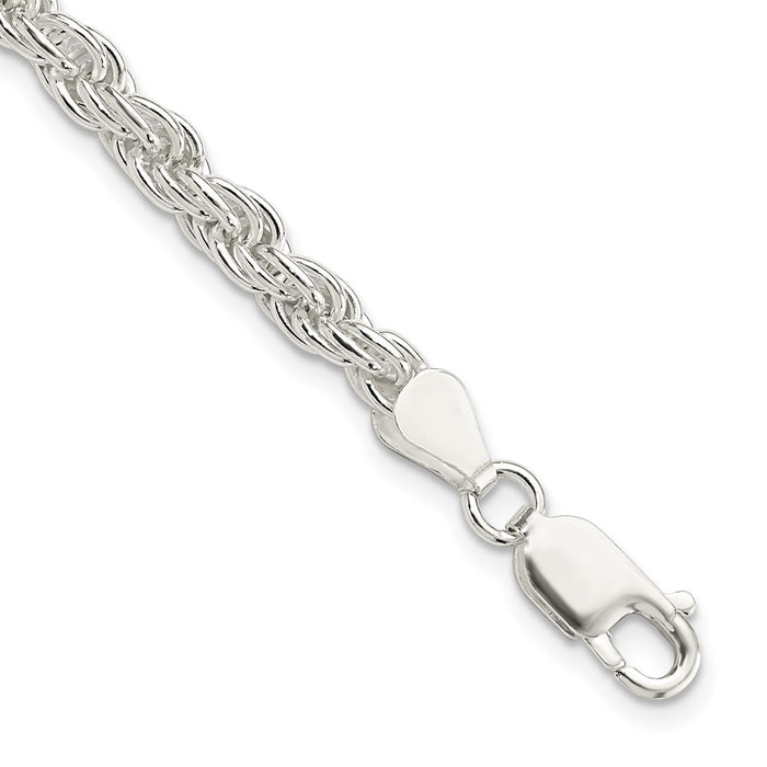 Buy Stylish 4.5mm Solid Sterling Silver Rope Chain - Luxury Jewelry Value-1