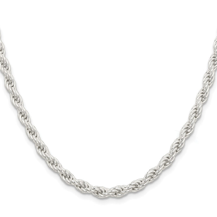 Exclusive 5mm Sterling Silver Rope Chain - Stylish & Affordable Jewelry-2