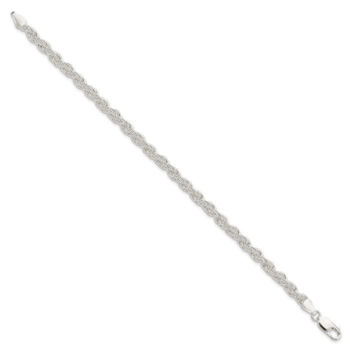 Buy Stylish 5mm Solid Sterling Silver Rope Chain - Luxury Quality & Value-2
