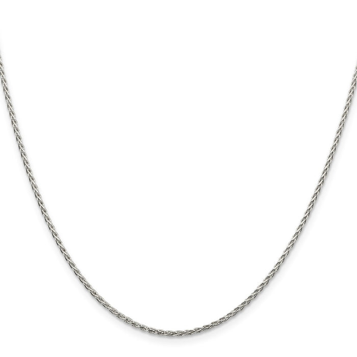 Buy High-Quality 1.5mm Diamond-Cut Sterling Silver Spiga Chain - Stylish 4" Extension-2