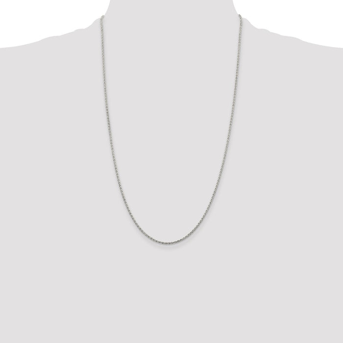 Buy Luxury Diamond-Cut Spiga Chain - 1.5mm Sterling Silver, Stylish Design-4
