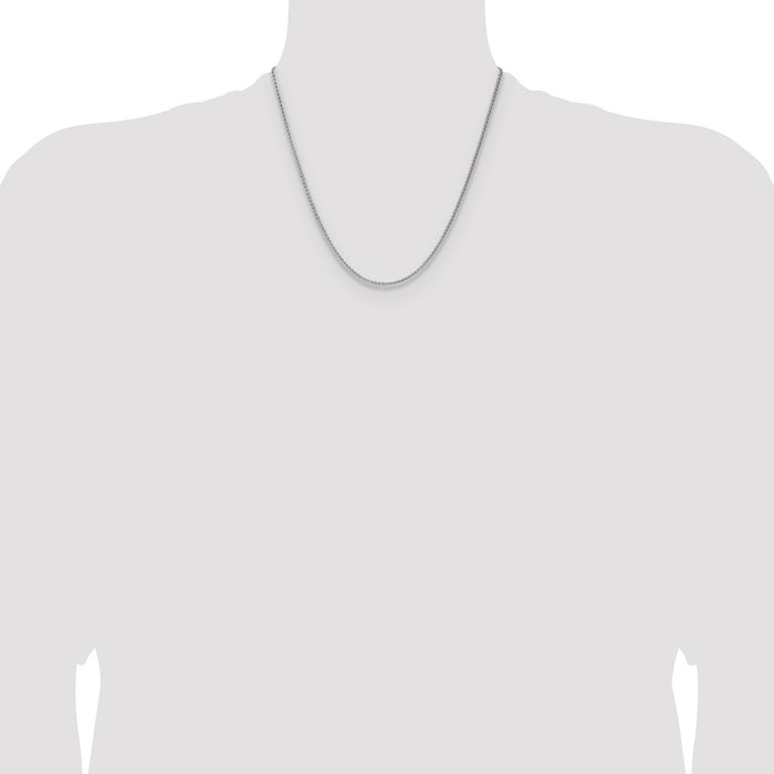 Buy Stylish 2.1mm Diamond-Cut Square Spiga Chain in Sterling Silver-4