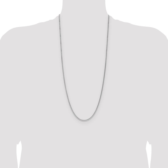 High-Quality Diamond-Cut Square Spiga Chain - 2.1mm Sterling Silver Value-4