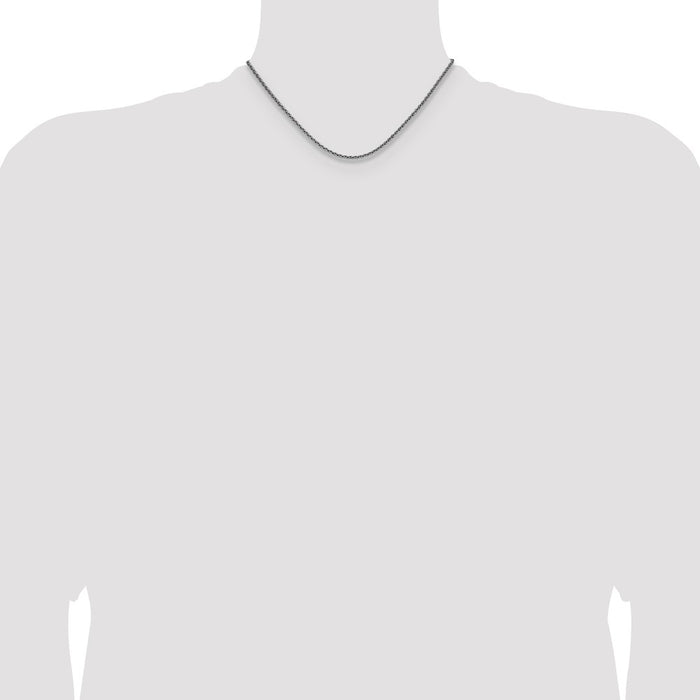 Order Stylish 2.5mm Rhodium-Plated Sterling Silver Diamond-Cut Spiga Chain-4