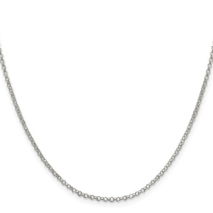 High-Quality 2mm Sterling Silver Rolo Chain | Stylish & Affordable Jewelry-2