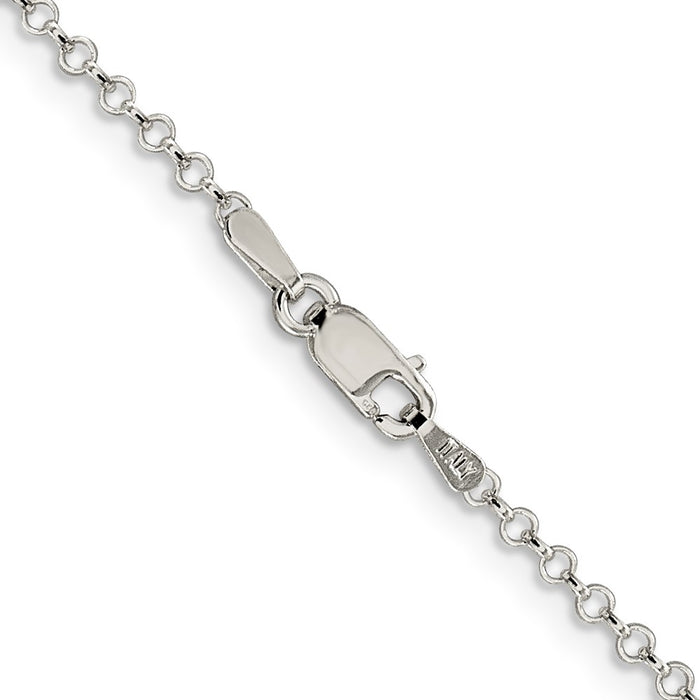 High-Quality 2mm Sterling Silver Rolo Chain | Stylish & Affordable Jewelry-3