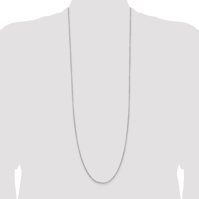 High-Quality 2mm Sterling Silver Rolo Chain | Stylish & Affordable Jewelry-4