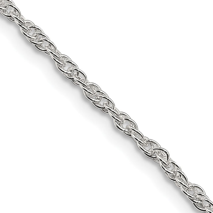 High-Quality 2mm Sterling Silver Rope Chain | Stylish & Affordable Option-1