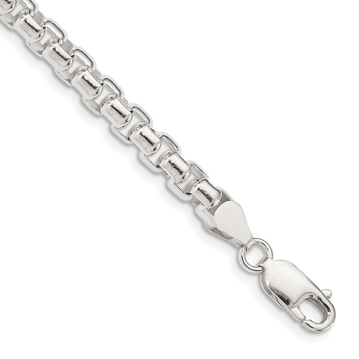 Exclusive 5.2mm Round Box Chain in Sterling Silver | Stylish & Affordable Jewelry-1