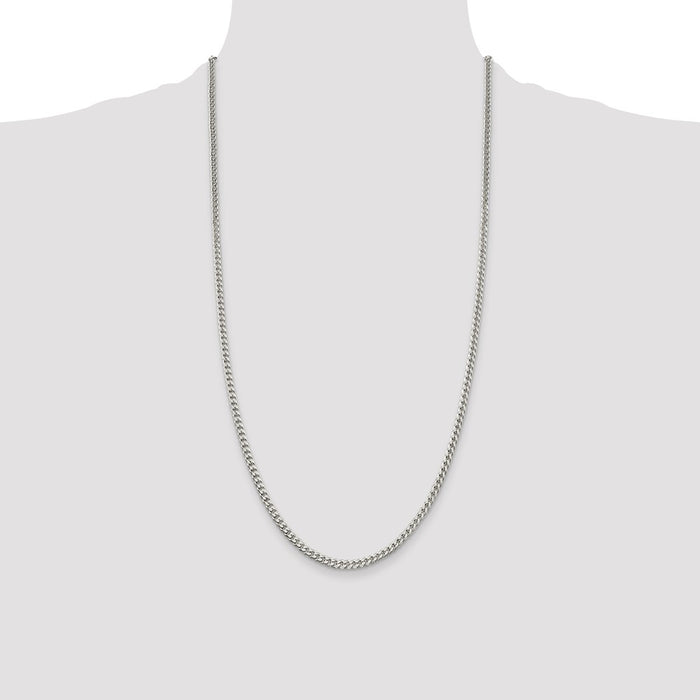 Exclusive 3.15mm Sterling Silver Curb Chain - Stylish & Affordable Luxury-4
