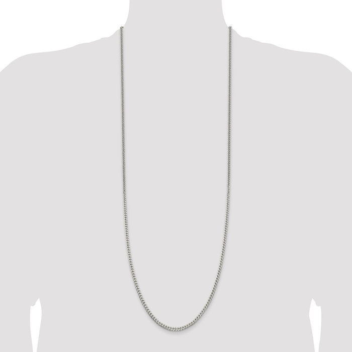 Order Exclusive 3.15mm Sterling Silver Curb Chain - Stylish & Affordable!-4