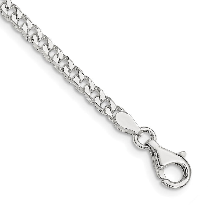 High-Quality 3.15mm Sterling Silver Curb Chain - Stylish & Affordable Price-1