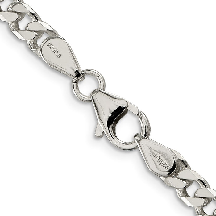 High-Quality 5mm Sterling Silver Curb Chain - Stylish & Affordable Jewelry-3