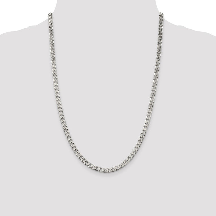 High-Quality 5mm Sterling Silver Curb Chain | Stylish & Affordable Jewelry-4