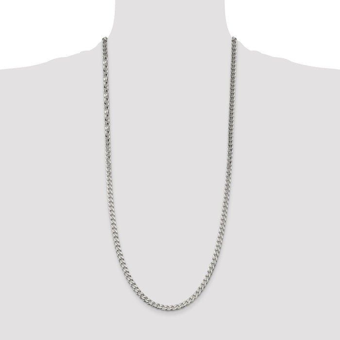 High-Quality 5mm Sterling Silver Curb Chain | Stylish & Affordable Jewelry-4