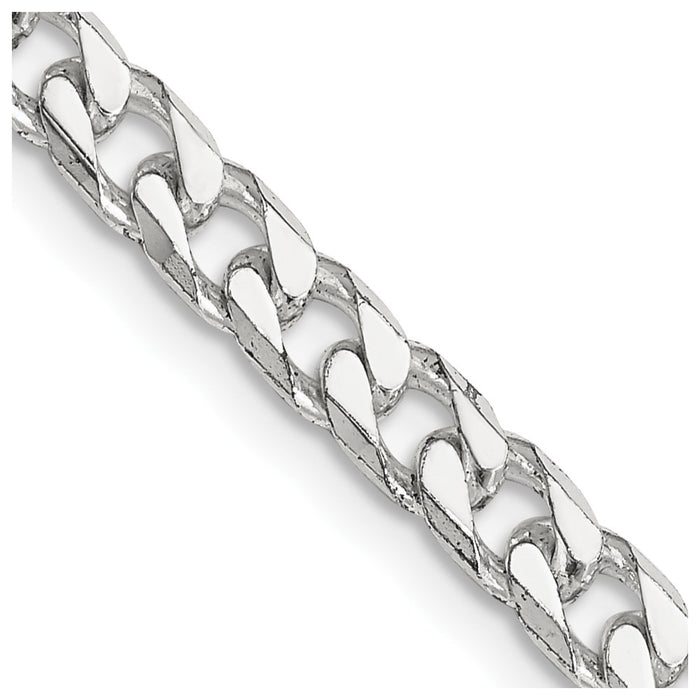 High-Quality 5mm Sterling Silver Curb Chain - Stylish & Affordable Jewelry-1