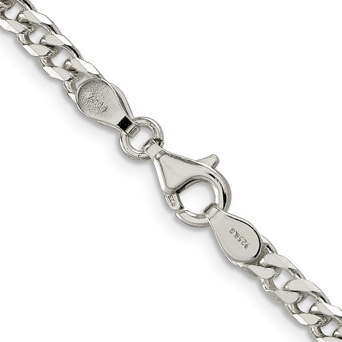 High-Quality 3.5mm Sterling Silver Curb Chain - Stylish & Affordable Jewelry-3