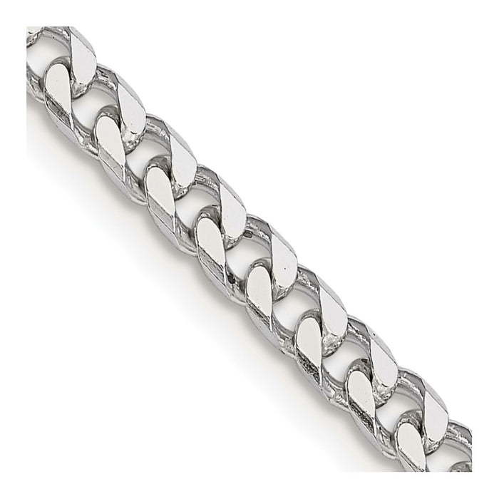 Buy Stylish 3.5mm Polished Sterling Silver Curb Chain - Luxury Value Piece-1