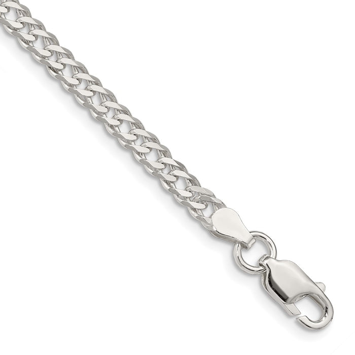 Order Stylish 4.25mm Sterling Silver Double Curb Chain - Luxury Design-1