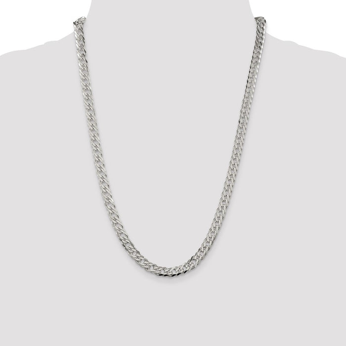 High-Quality 6.25mm Sterling Silver Double Curb Chain - Stylish & Affordable Design-4